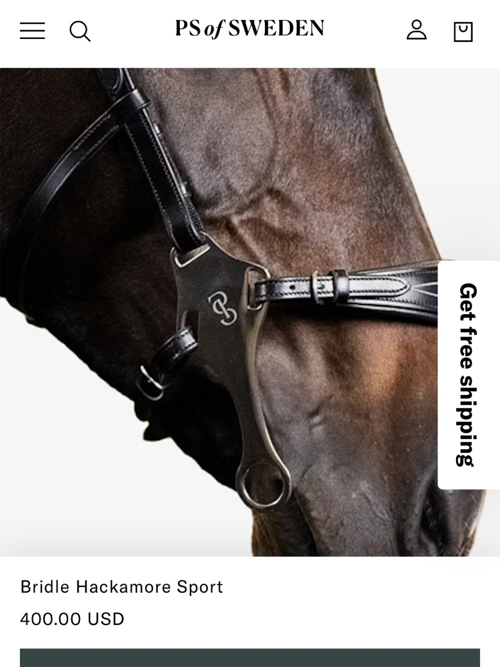 PS of Sweden Hackamore - Black, Full - Picture 7 of 8
